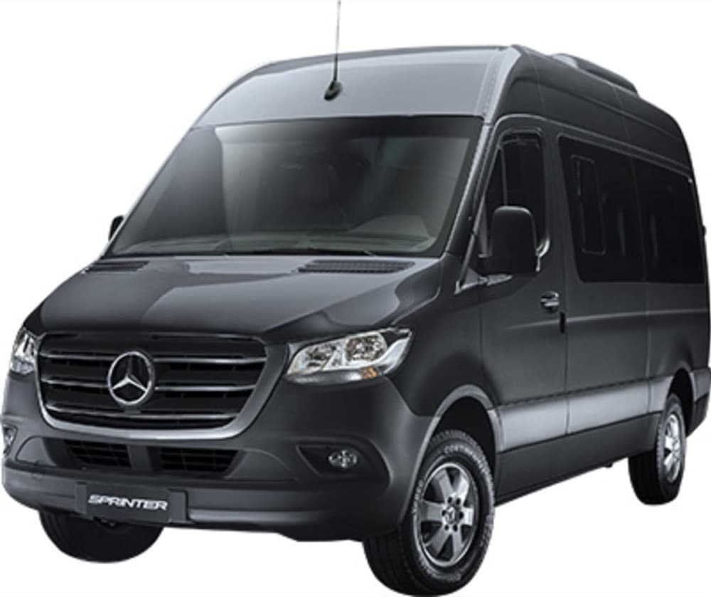 Mercedes-Benz Sprinter preta, van executiva da frota Astaz